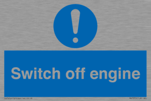 Switch off engine